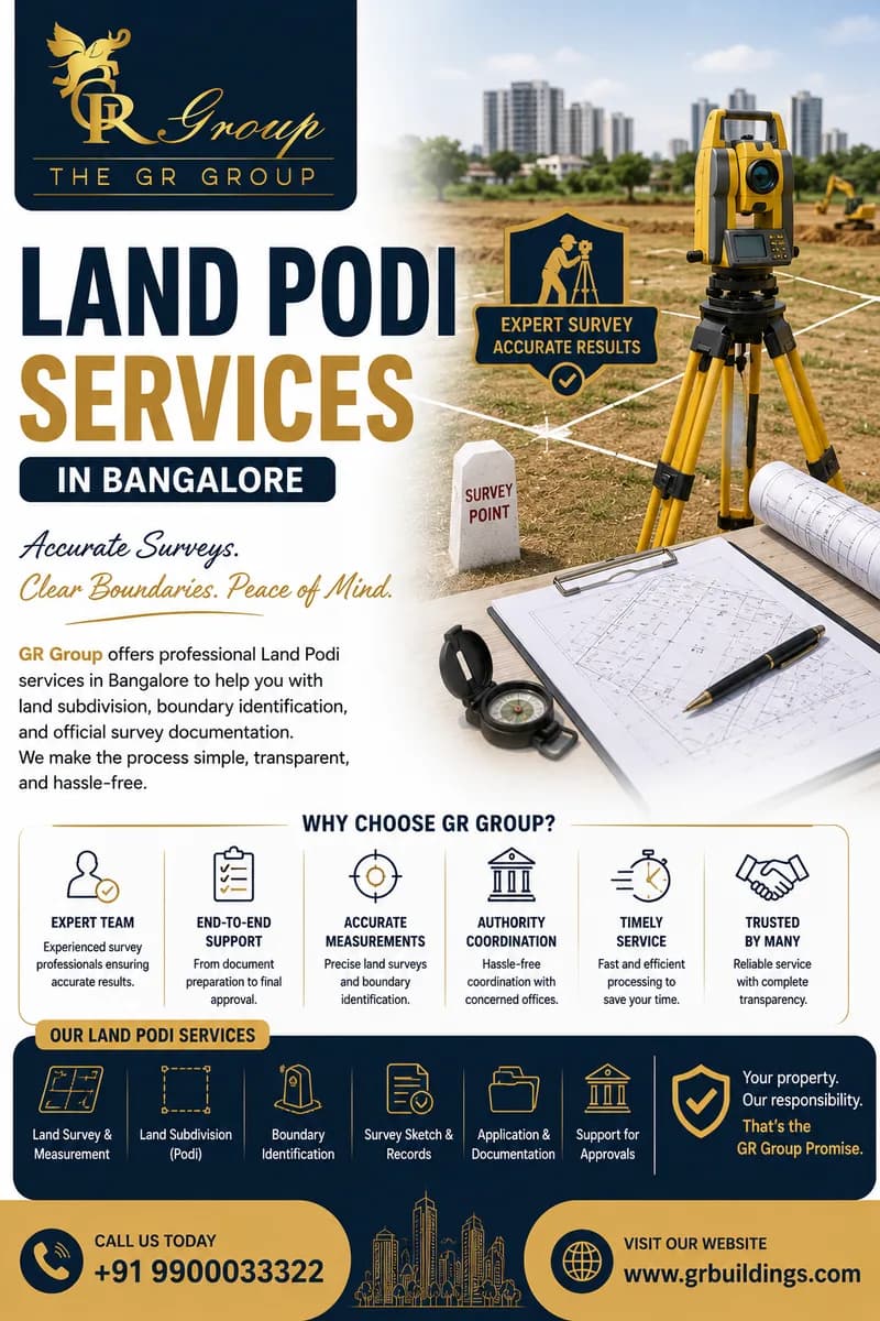 land podi services in Bangalore