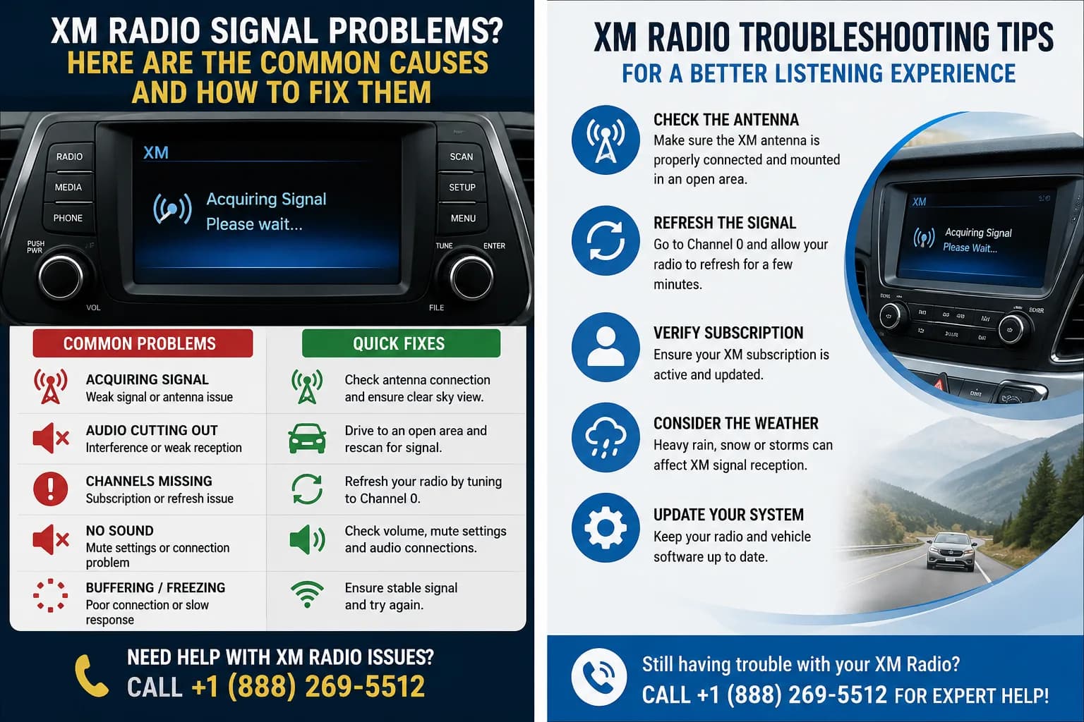 How to Refresh Your XM Radio Subscription Signal | Call +1 (888) 269-5512