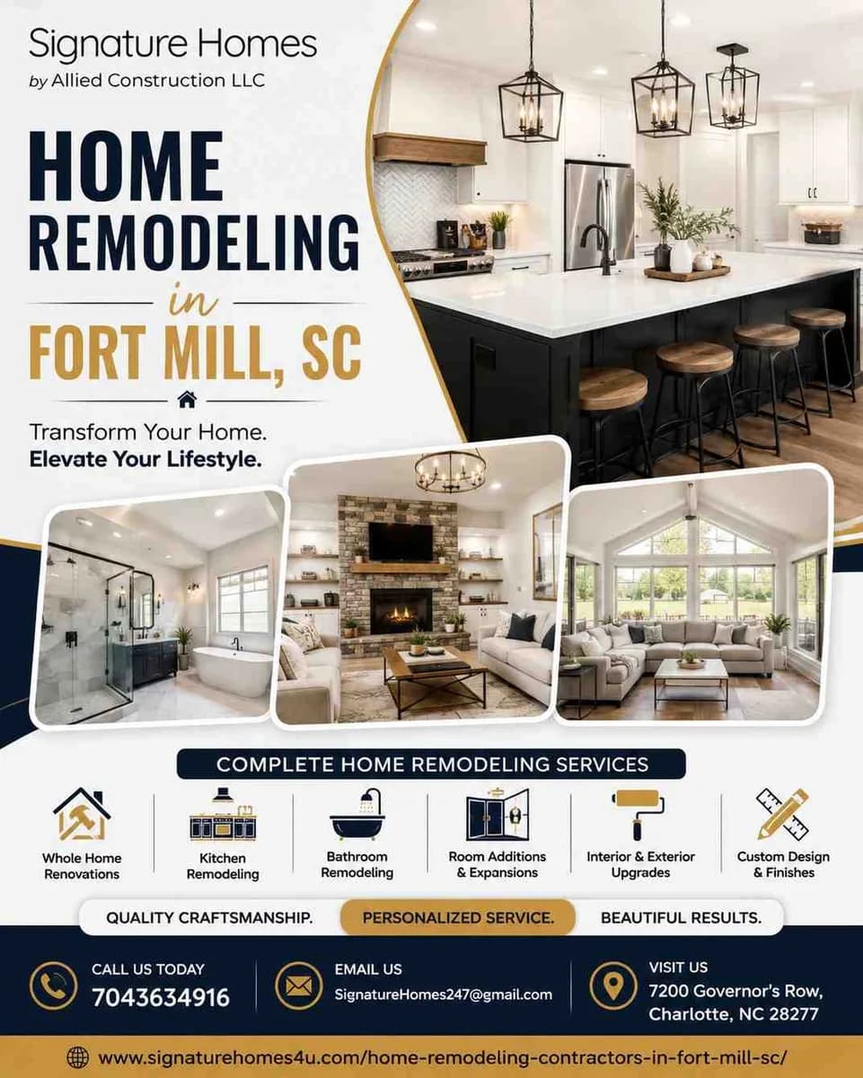 Transform Your Home with Expert Home Remodeling in Fort Mill, SC 
