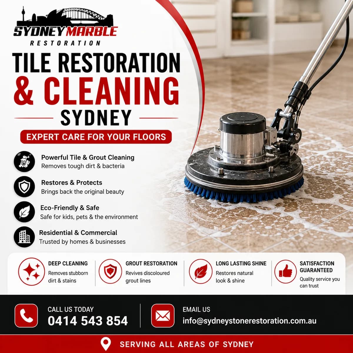 Tile Restoration & Cleaning Sydney | Call for a Free Quote Today