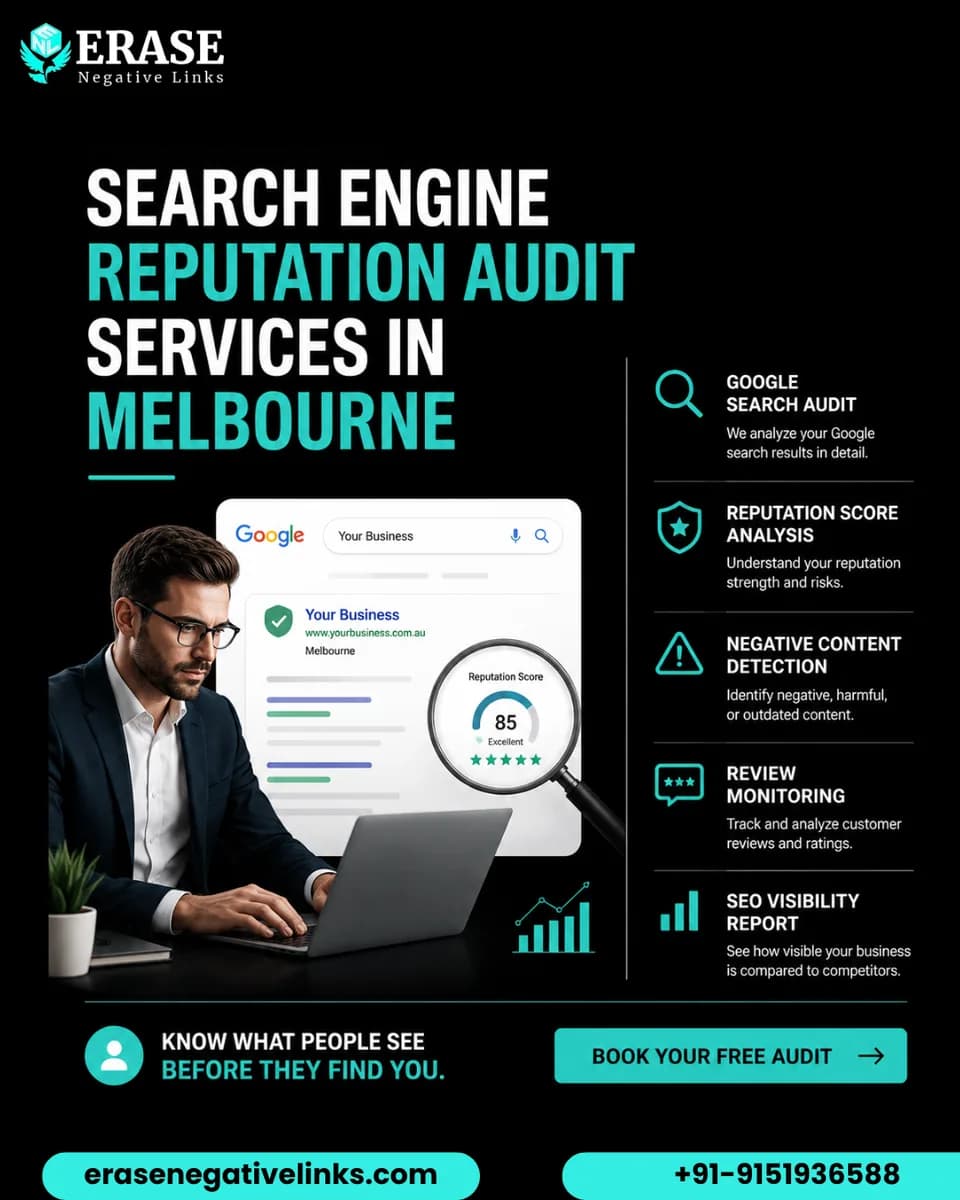 Improve Your Online Reputation with Erase Negative Links Melbourne
