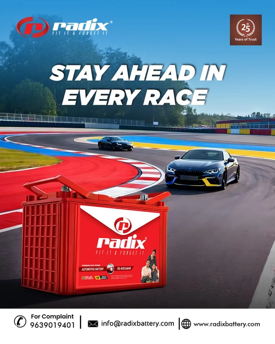 Buy Reliable Automotive Batteries from Radix