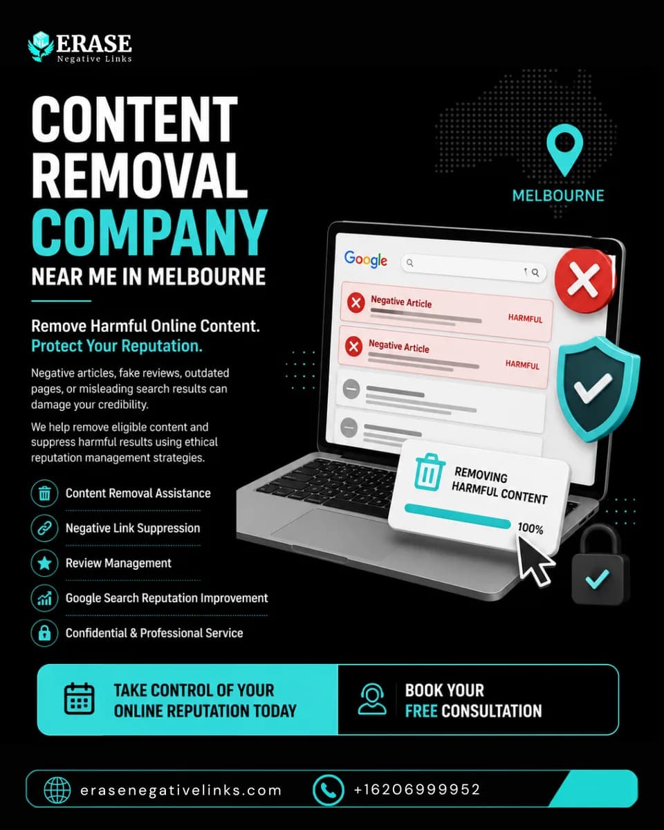Professional Content Removal Services Melbourne | Erase Negative Links