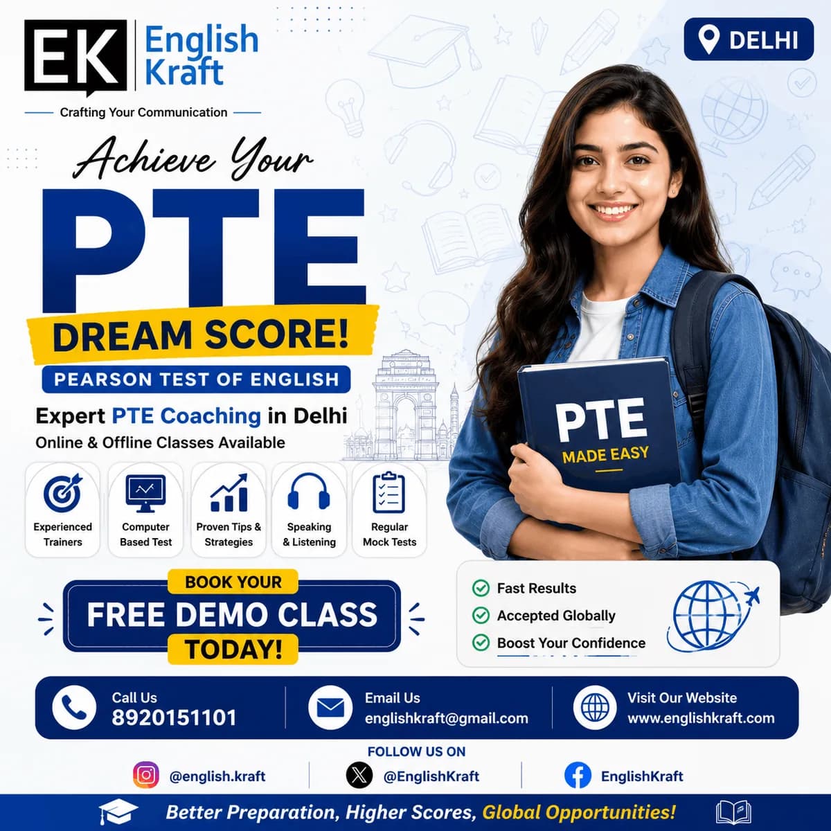 PTE Classes in Delhi – Expert Guidance & Practice