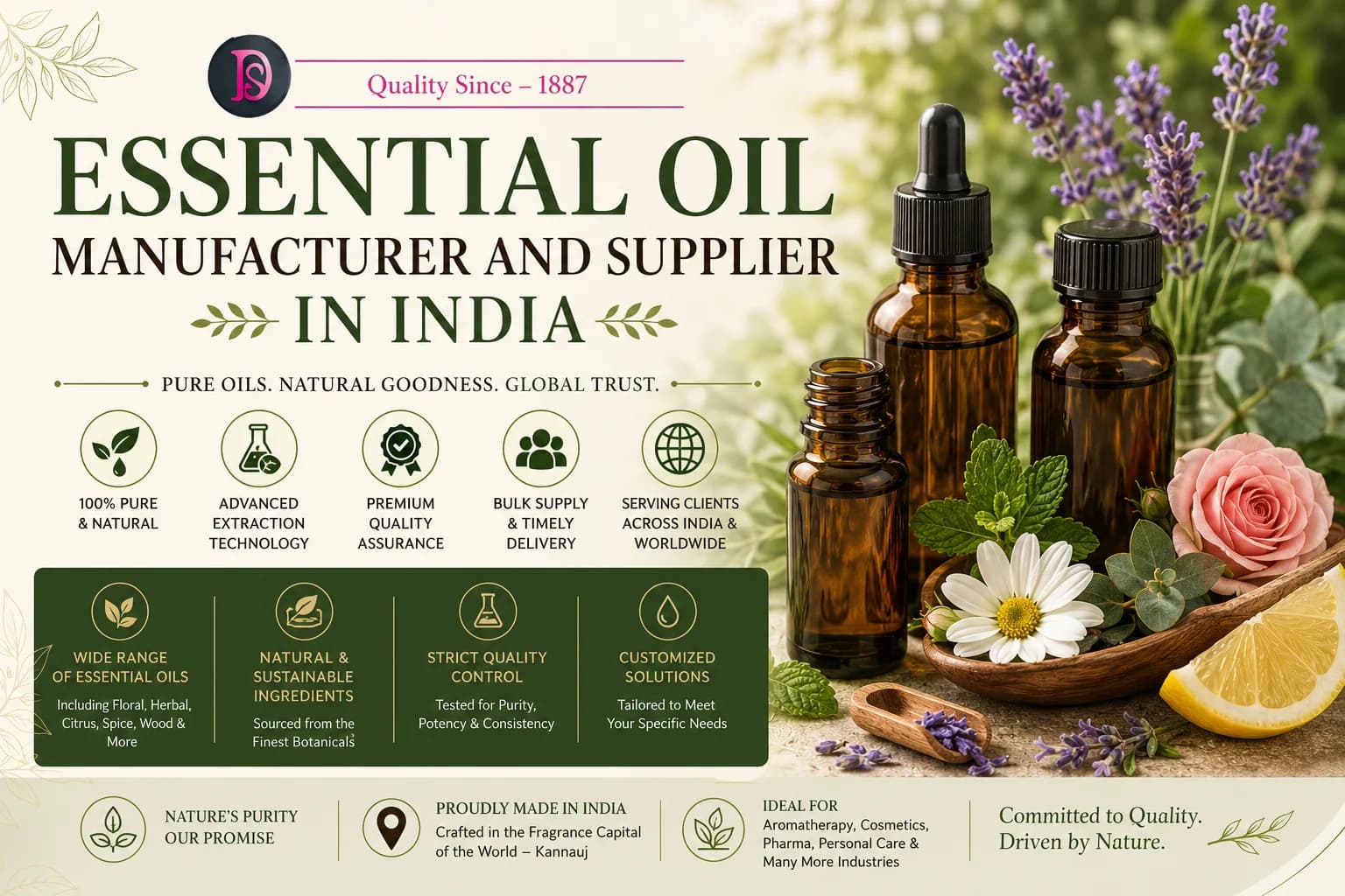Essential Oil Manufacturer and Supplier in India