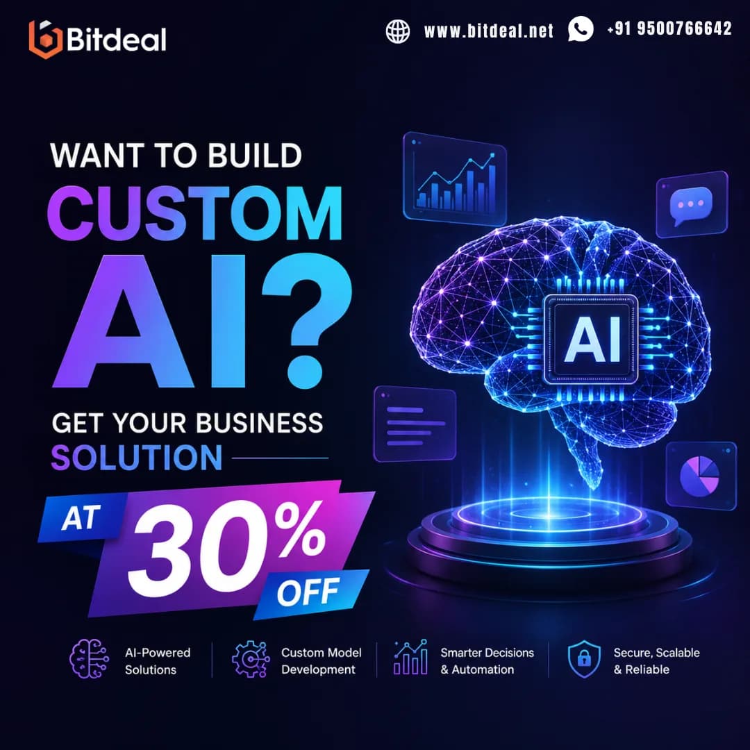Want to Build Custom AI? Get Your Business Solution at 30% OFF