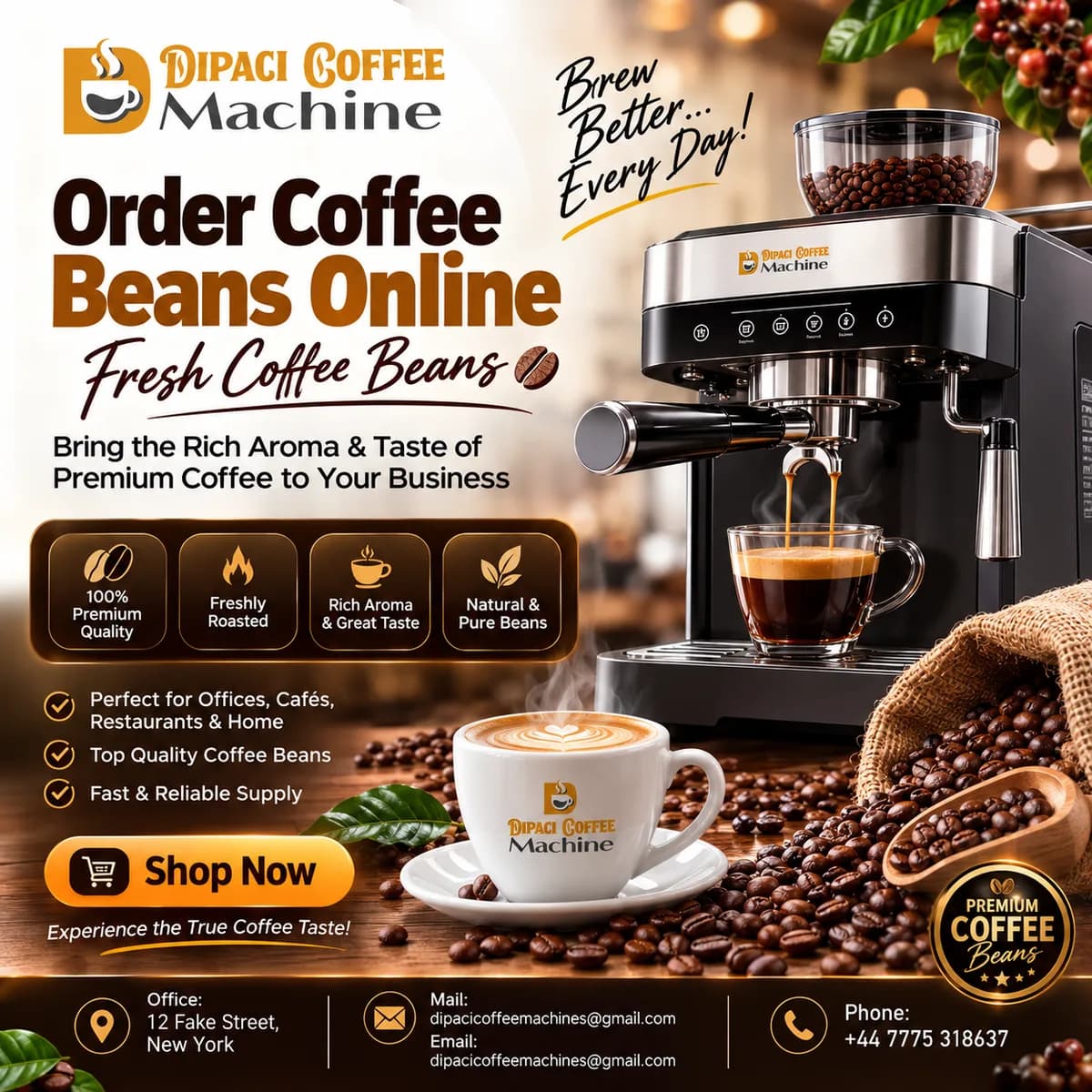 Order Coffee Beans Online | Fresh Coffee Beans | Dipaci Coffee Machine