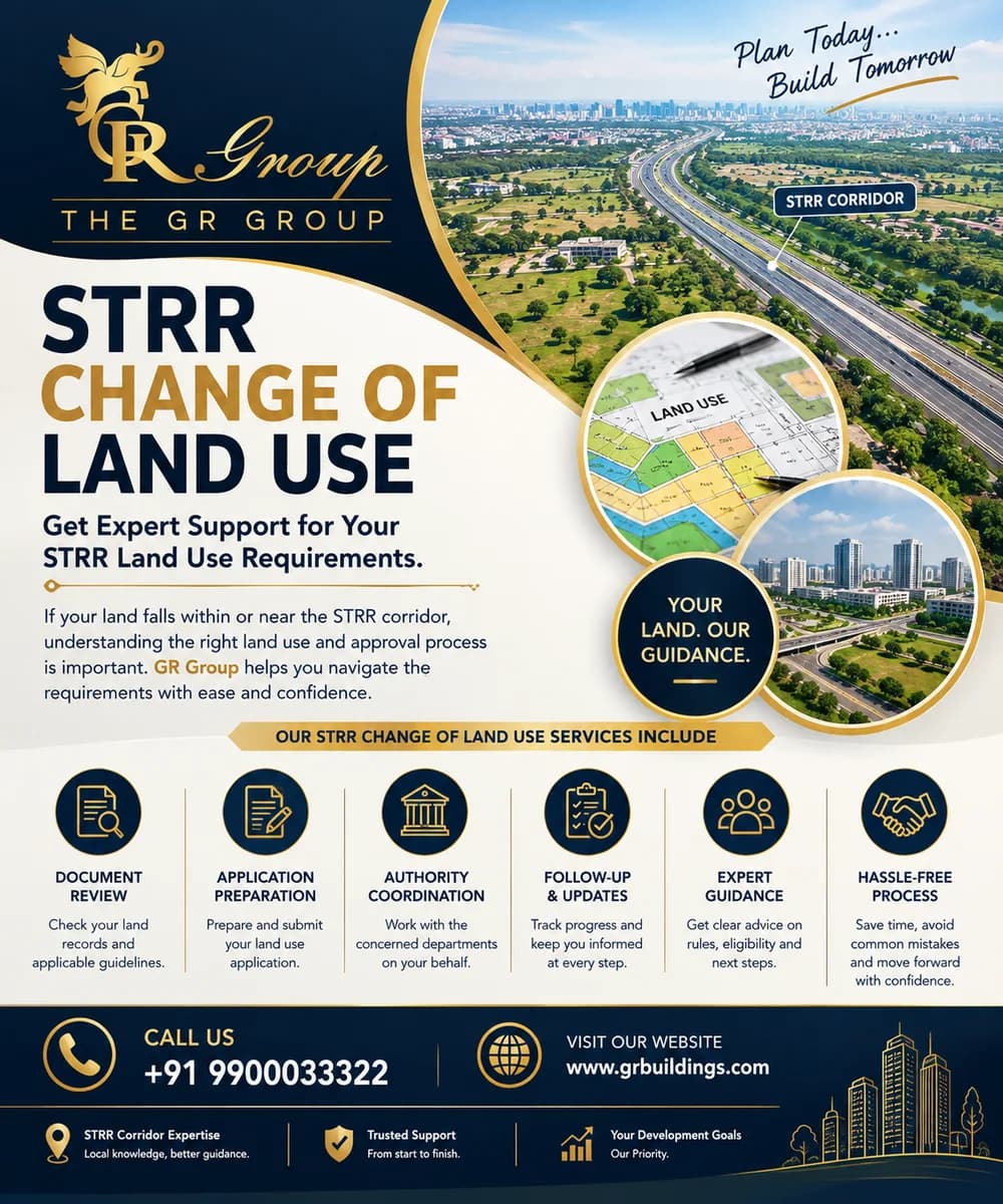 STRR change of land use in Bangalore