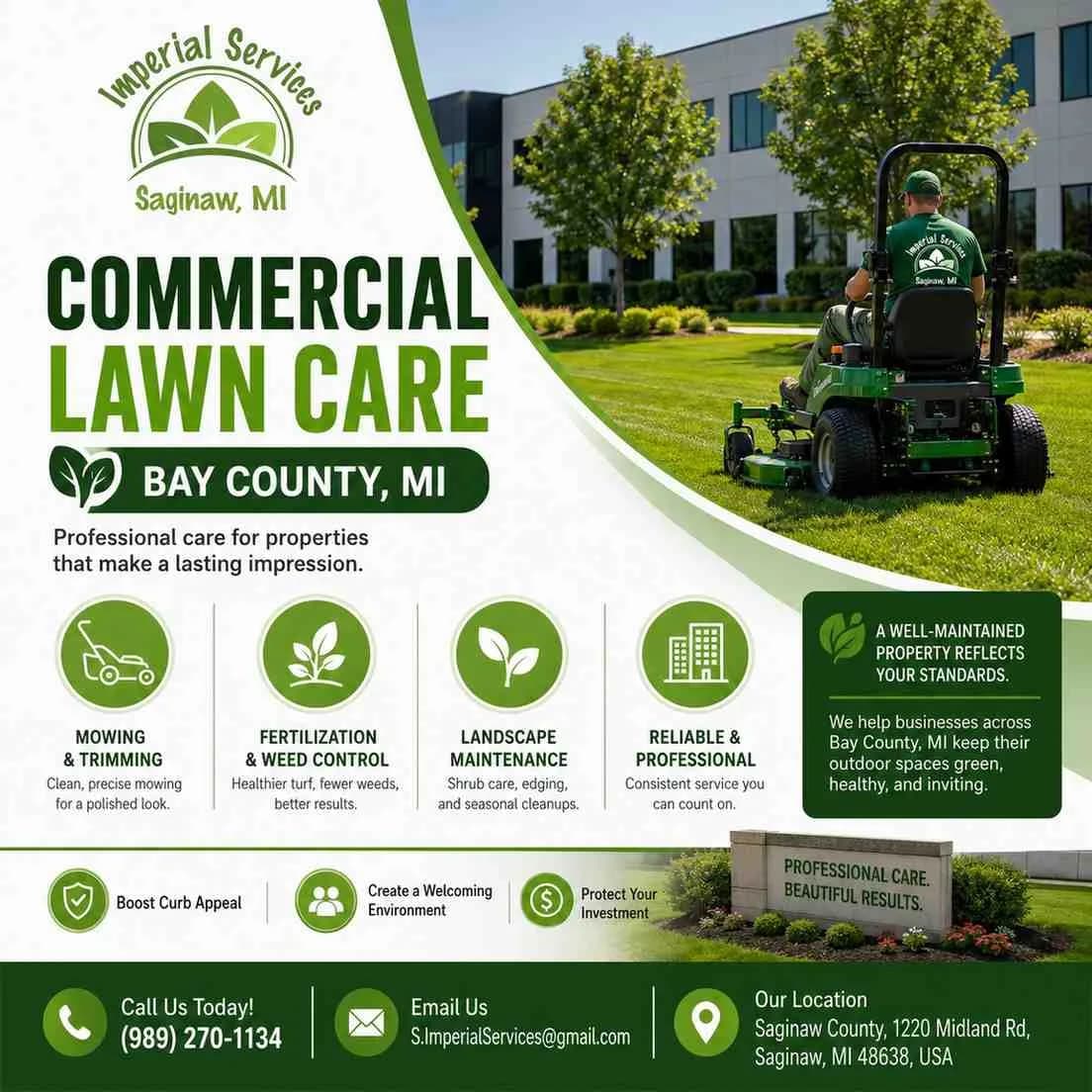 Transform Your Commercial Landscape with Expert Lawn Care in Saginaw 