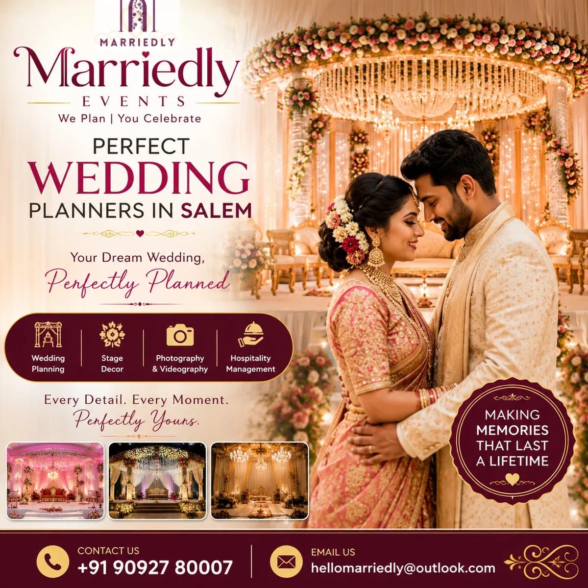   Wedding Planning and Decoration in Salem - Marriedly Events