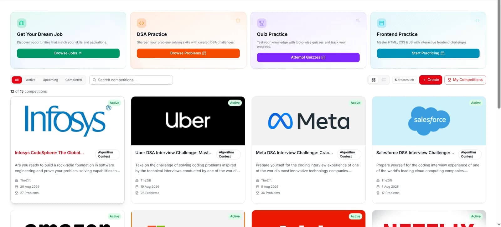 TheZift – Developer Services, Coding Practice & Tech Talent Hiring
