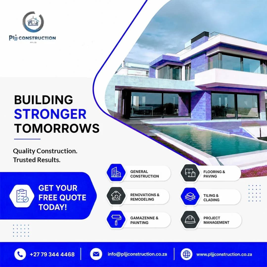 Professional Construction Company in South Africa