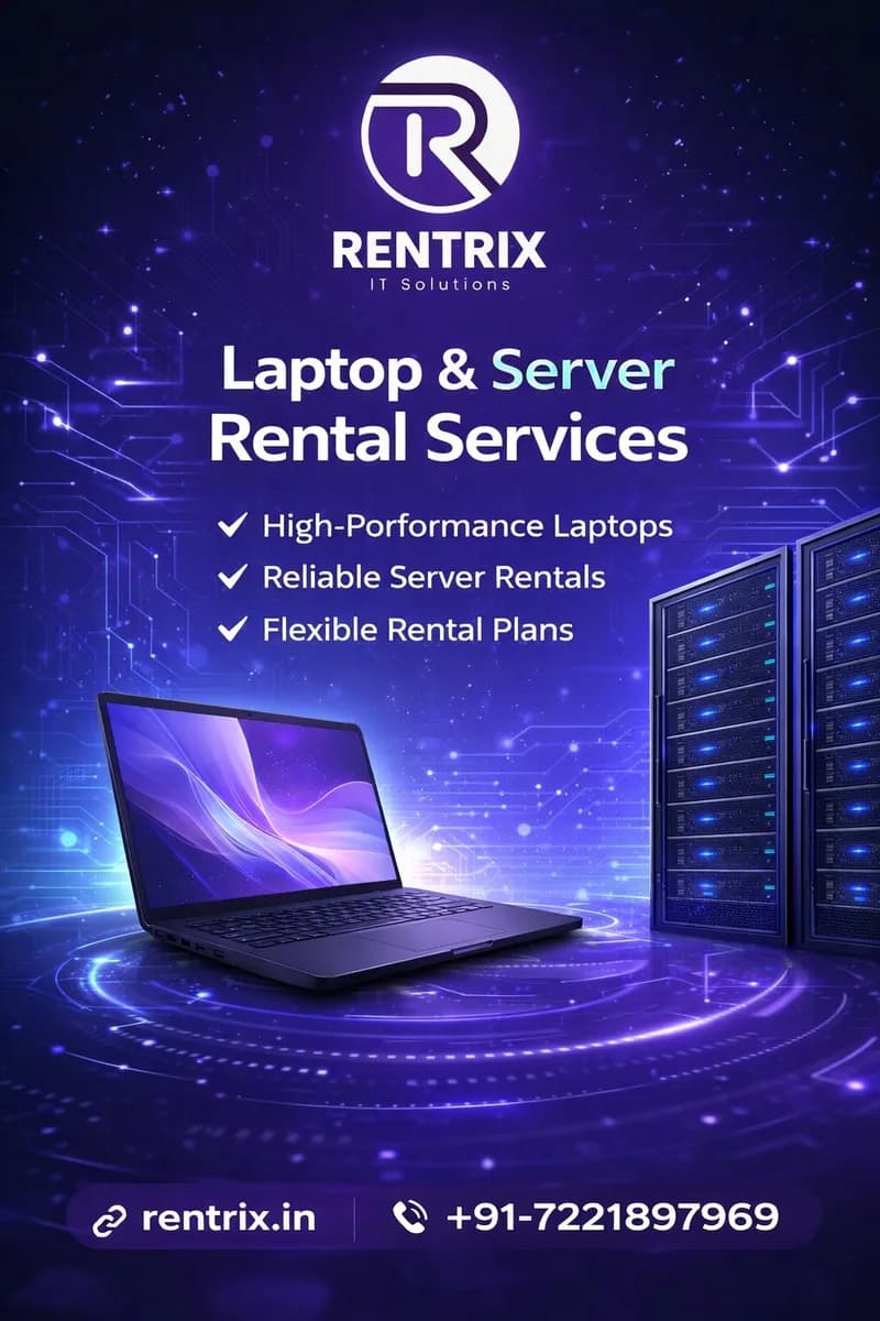 Get High-Performance Laptops & Servers on Rent – Low Monthly Rates!