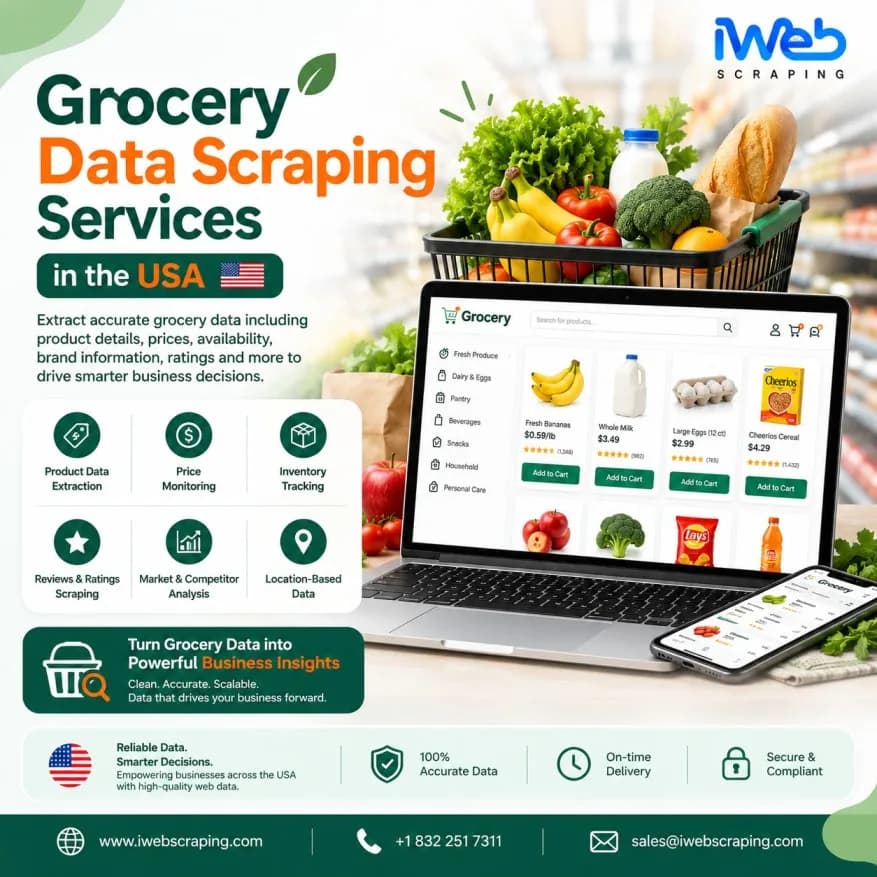 Grocery Data Scraping Services in the USA