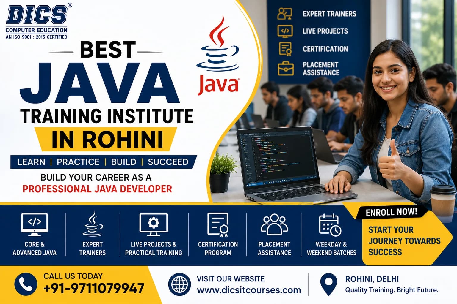 Top Java Training Institute in Rohini | Live Projects & Placement