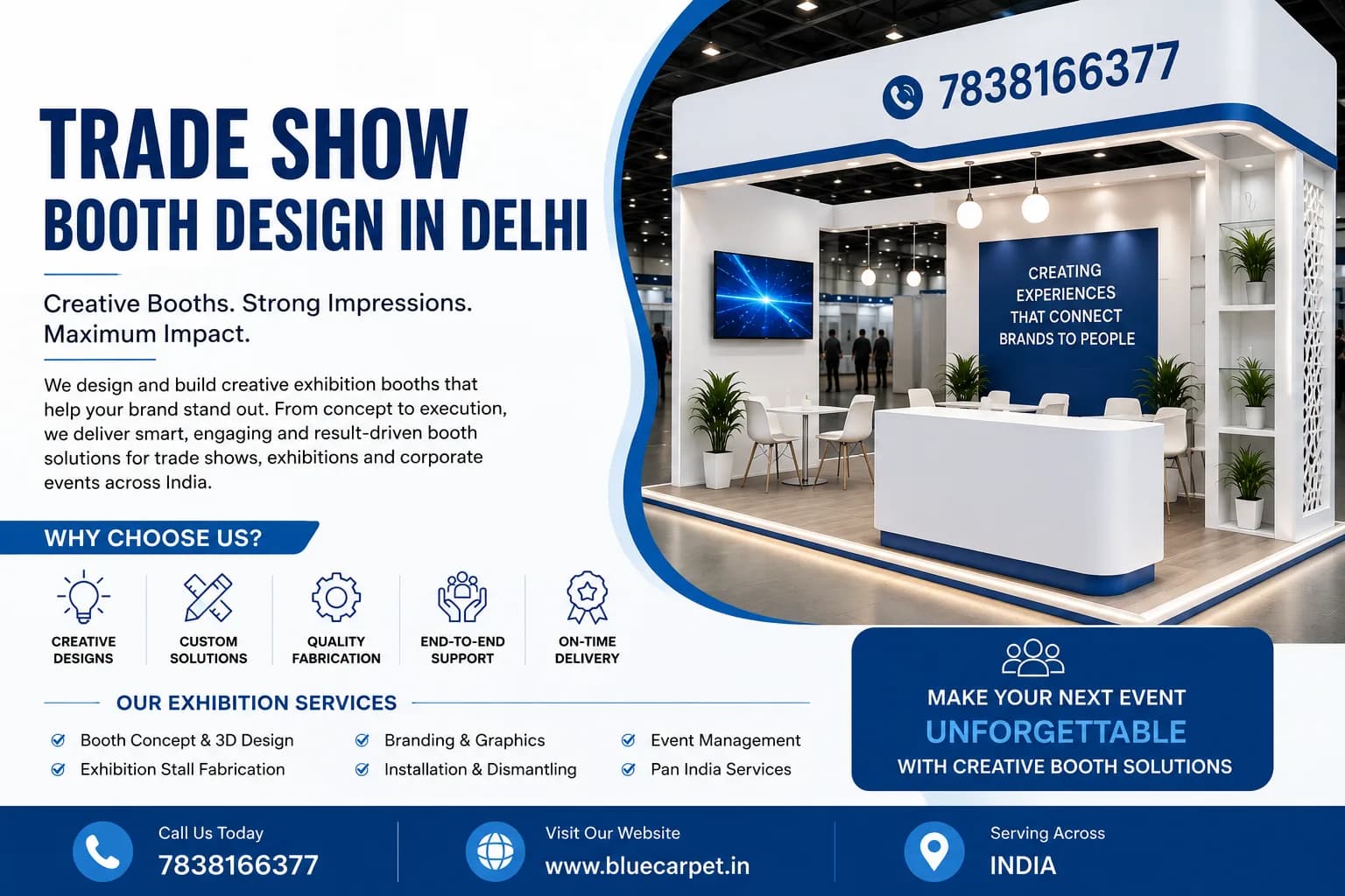 Trade Show Booth Design in Delhi – Innovative Exhibition Stall Solutions
