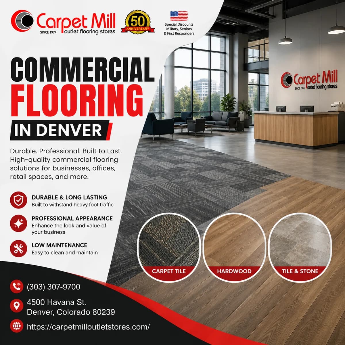 Durable and Versatile Vinyl Floor Tiles Denver