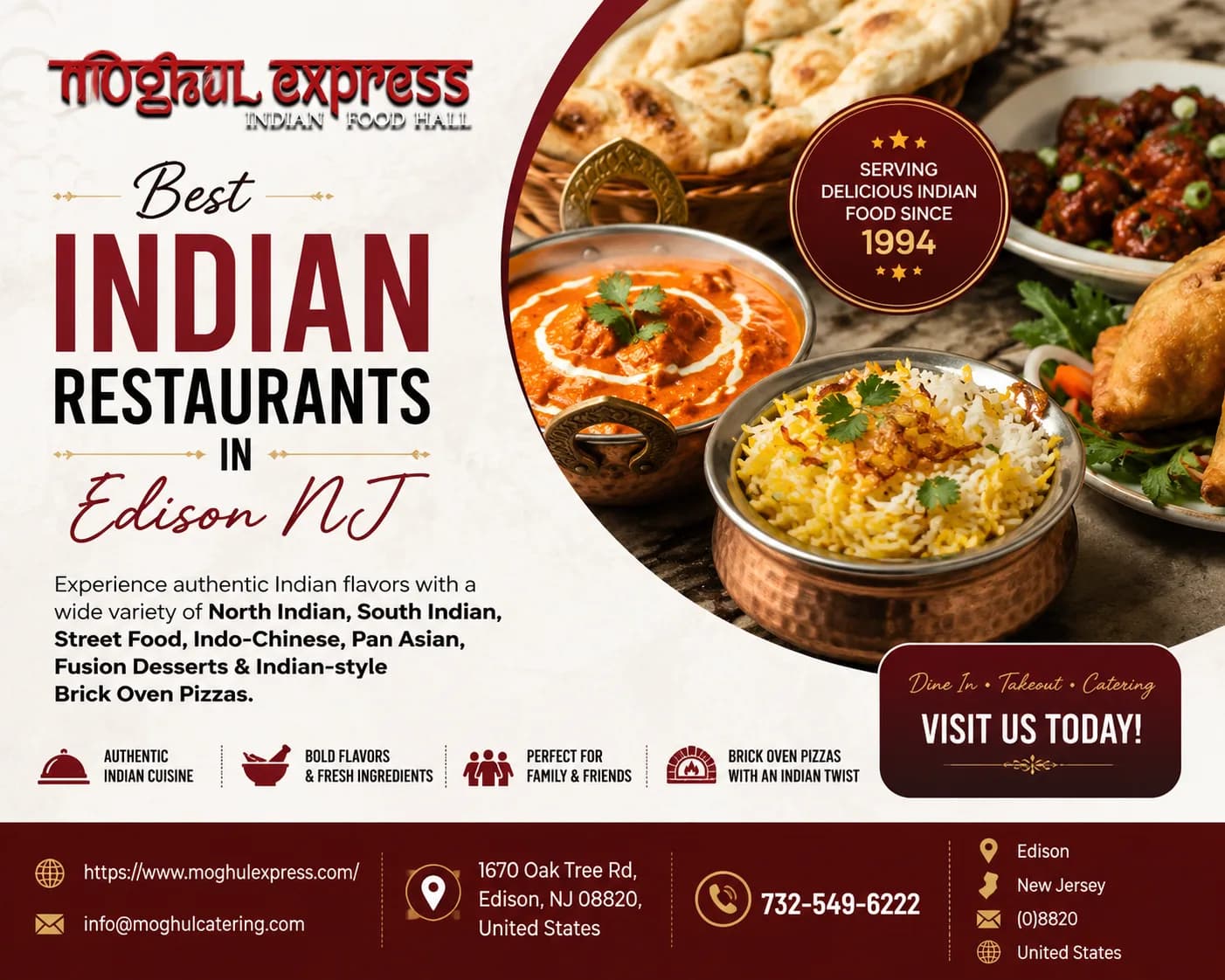 Best Indian Restaurants in Edison NJ | Moghul Express