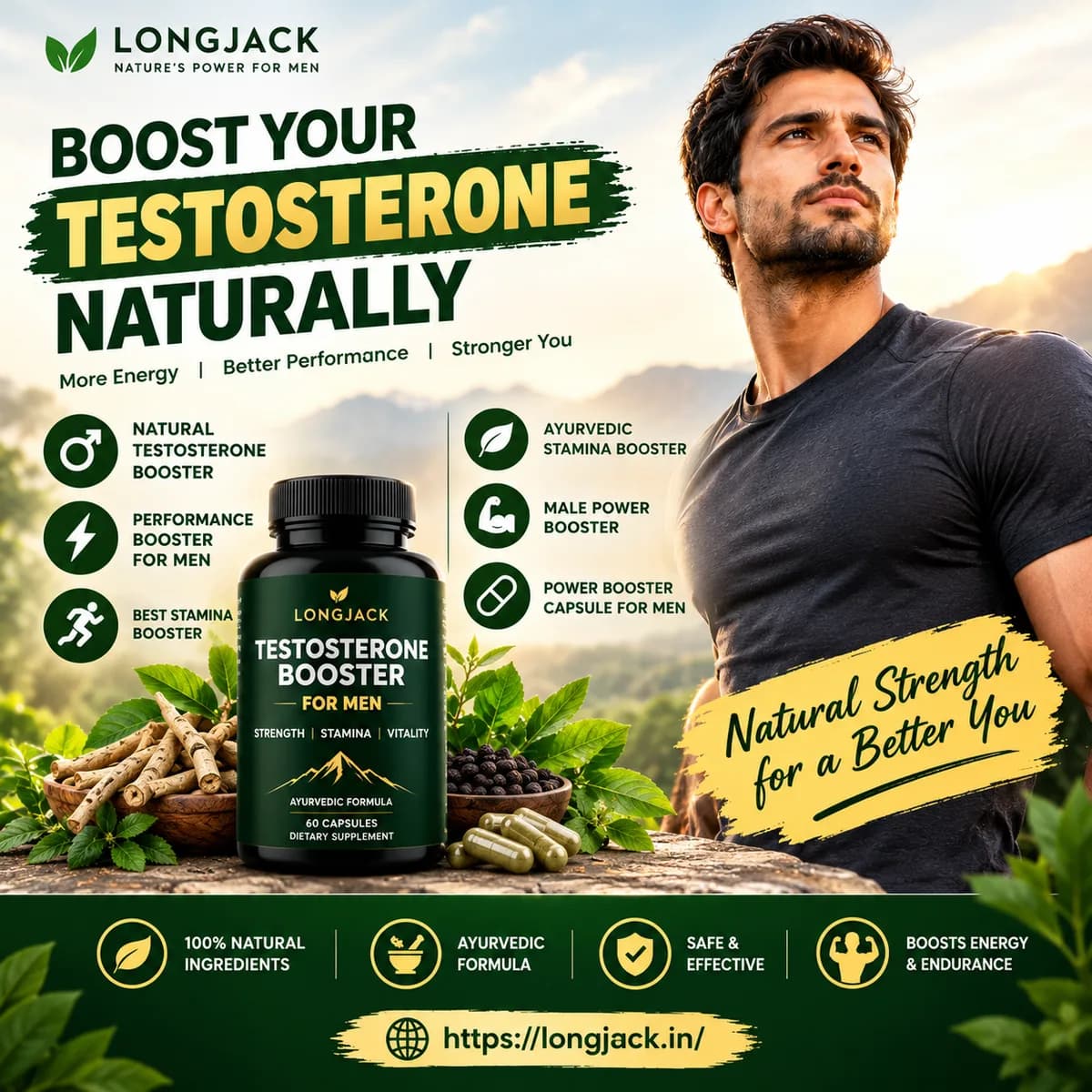 Power Booster Capsule for Men - Top Ayurvedic Stamina Booster Formula