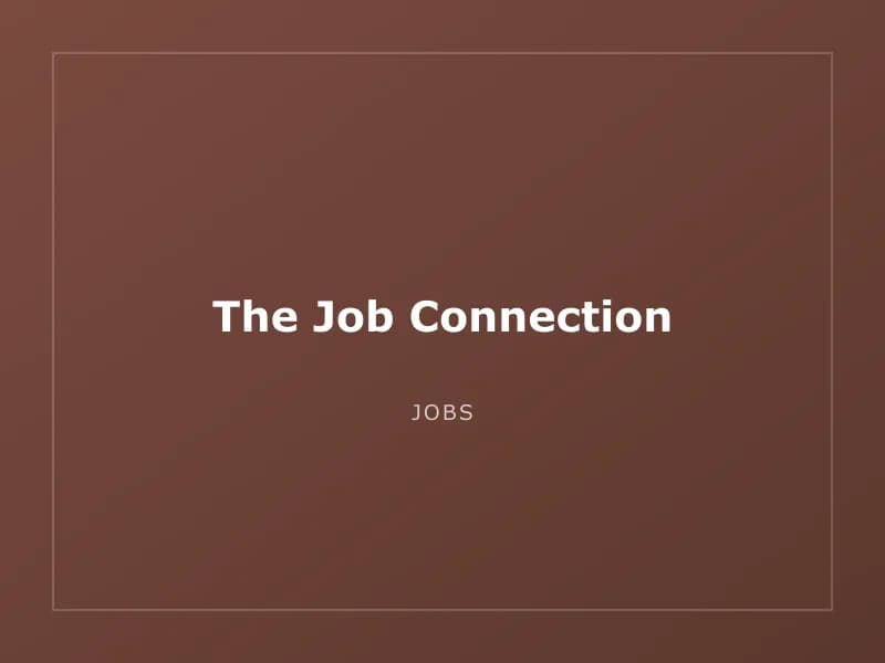 The Job Connection