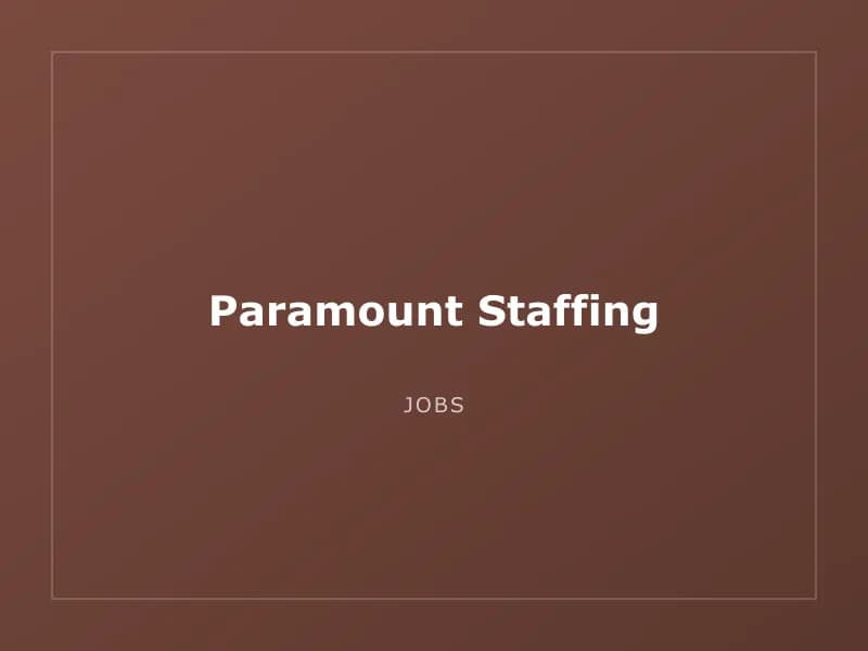 Paramount Staffing