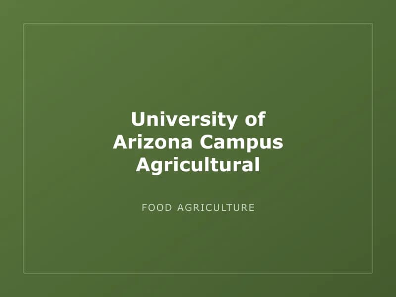 University of Arizona Campus Agricultural Center