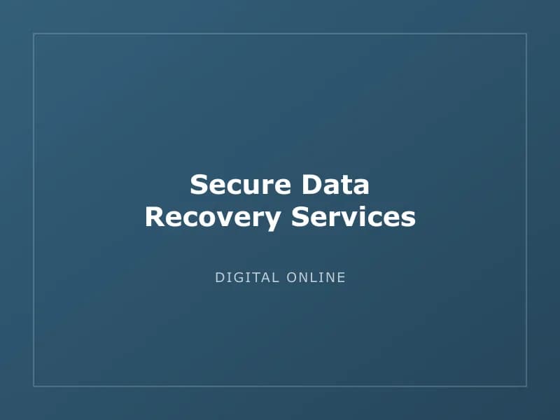 Secure Data Recovery Services