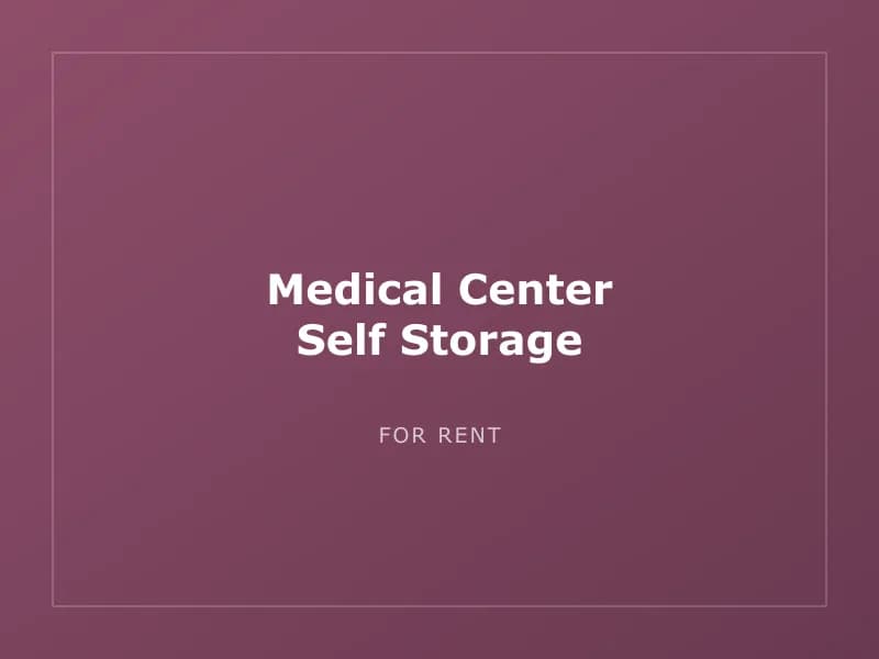 Medical Center Self Storage