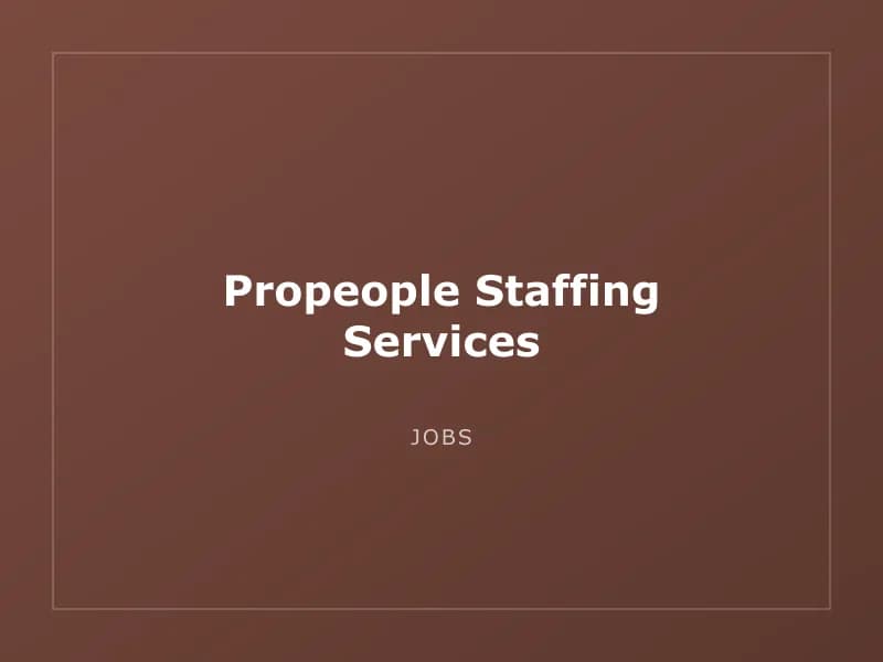 Propeople Staffing Services