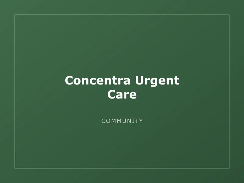 Concentra Urgent Care
