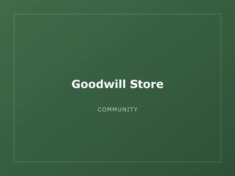 Goodwill Store