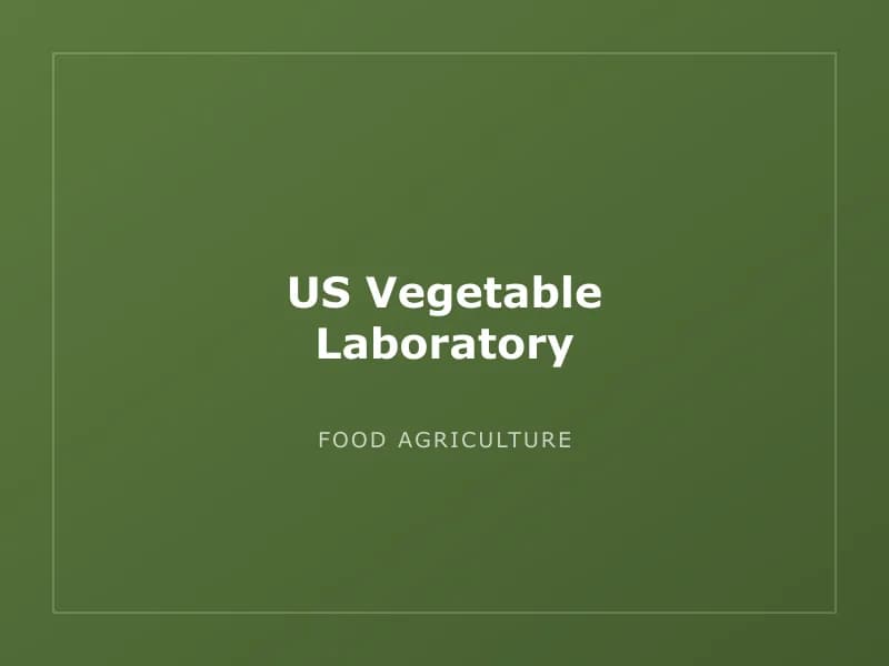 US Vegetable Laboratory