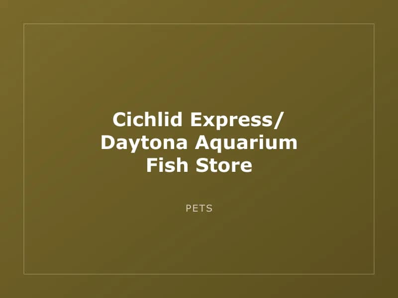 Cichlid Express/ Daytona Aquarium Fish Store