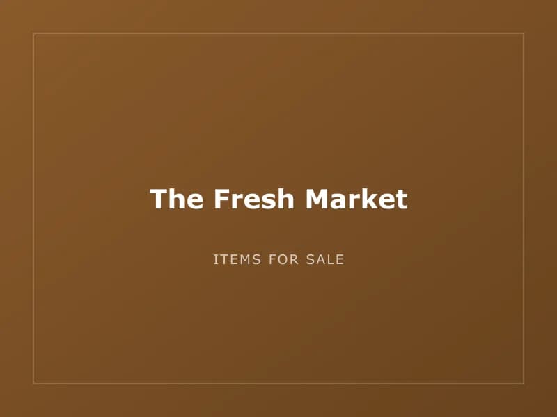 The Fresh Market