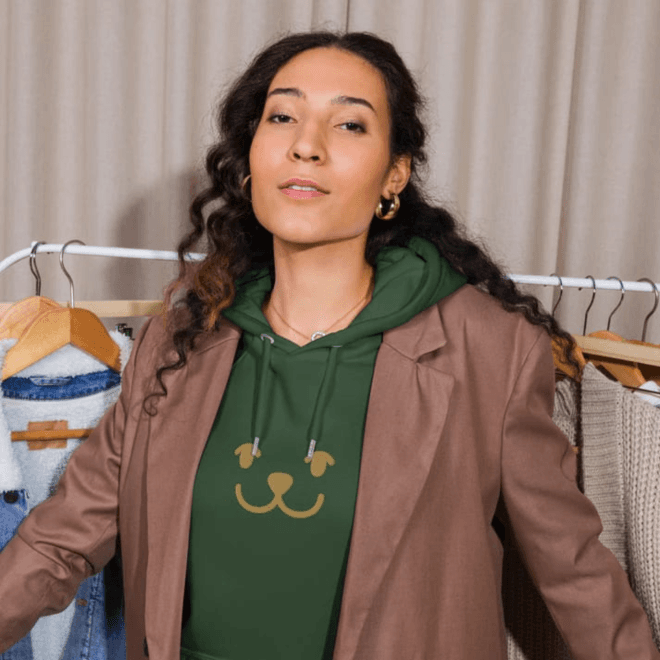 FITATOO Smile Eco Raglan Hoodie – Eco-Friendly Fashion