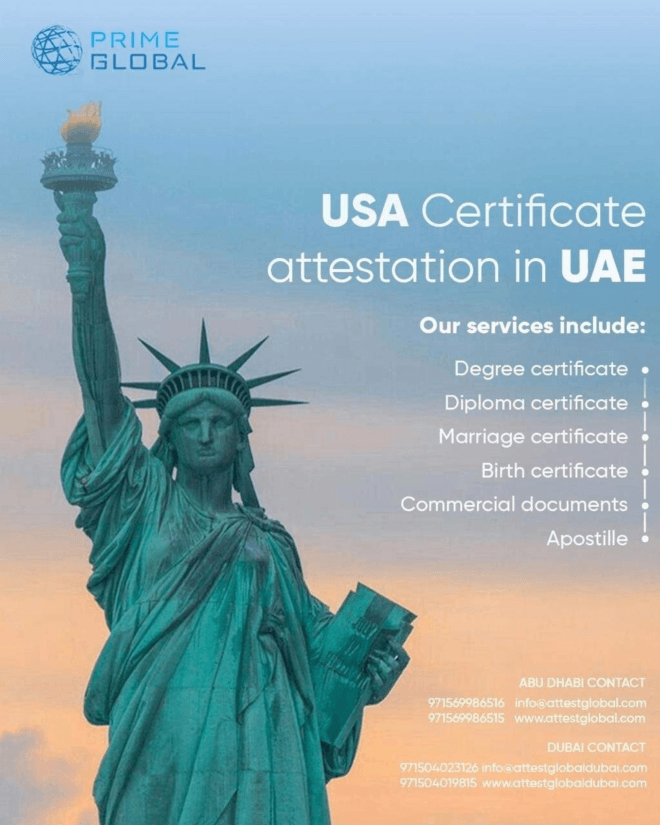 Complete US Document Authentication Solutions in the UAE