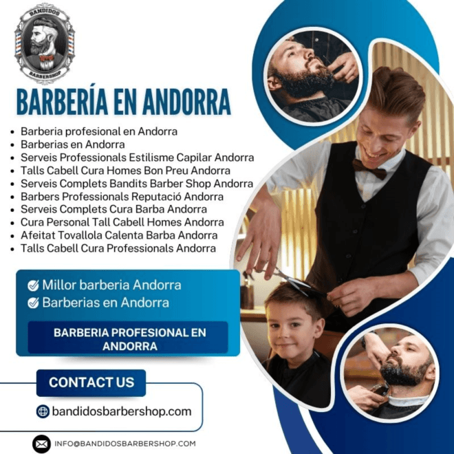 Talls de cabell i cura professionals a Andorra – Bandidos Barbershop