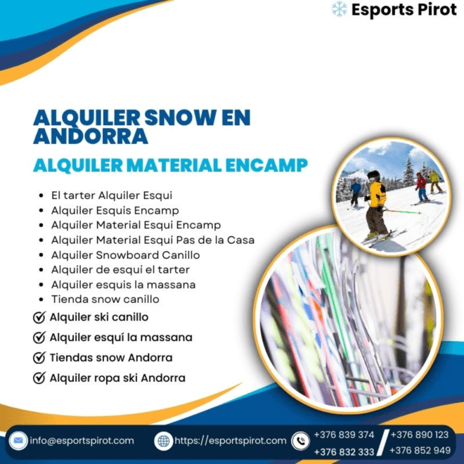 Disfruta de la Nieve con Alquiler de Esquís en Encamp