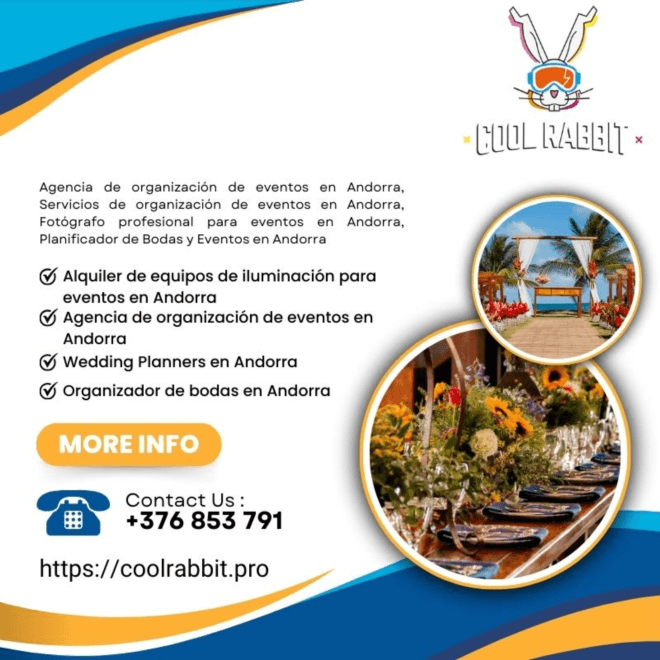 Servicios de organización de eventos en Andorra – Cool Rabbit