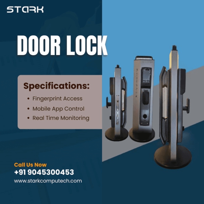 Premium Smart Door Lock for Home & Office Security – Stark Computech