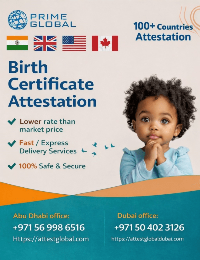 Secure Birth Certificate Certification Services in the UAE