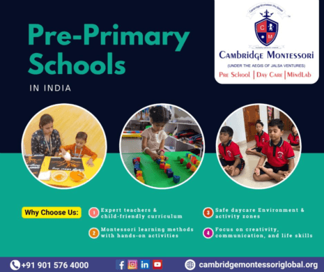 Best Pre-Primary Schools in India | Cambridge Montessori Preschool