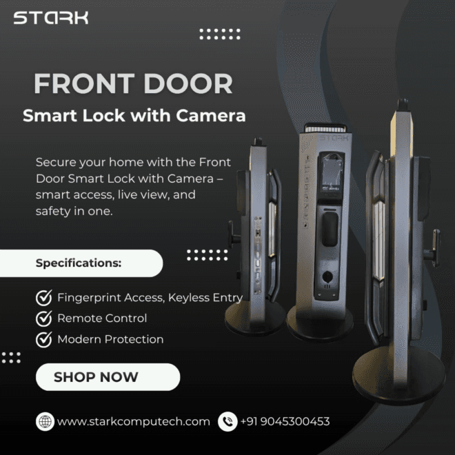 Front Door Smart Lock with Camera