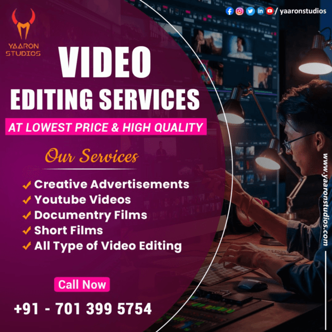 Yaaron Studios - Video Editing and Dubbing Studio in Hyderabad