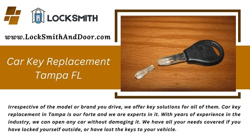 Reliable Car Key Replacement Services in Tampa Florida by LockSmith And Door Trusted Fast Affordable Local