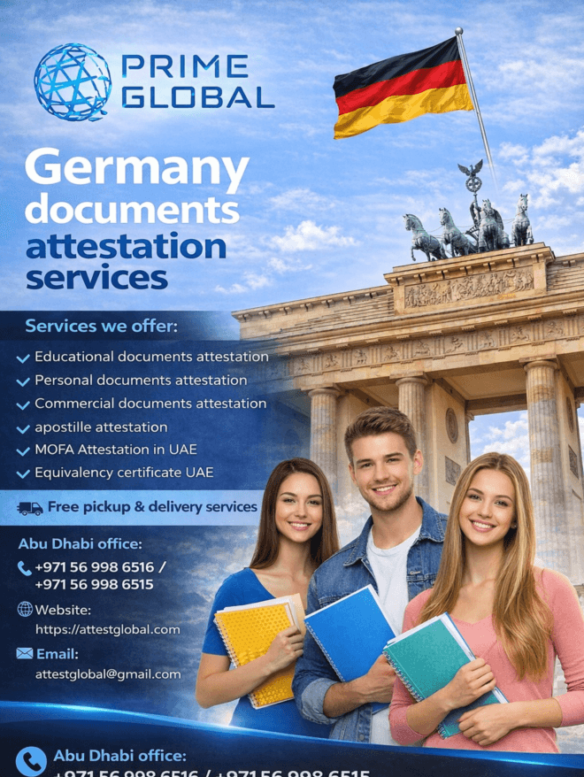 Quick Germany Certificate Attestation Services in Dubai, UAE