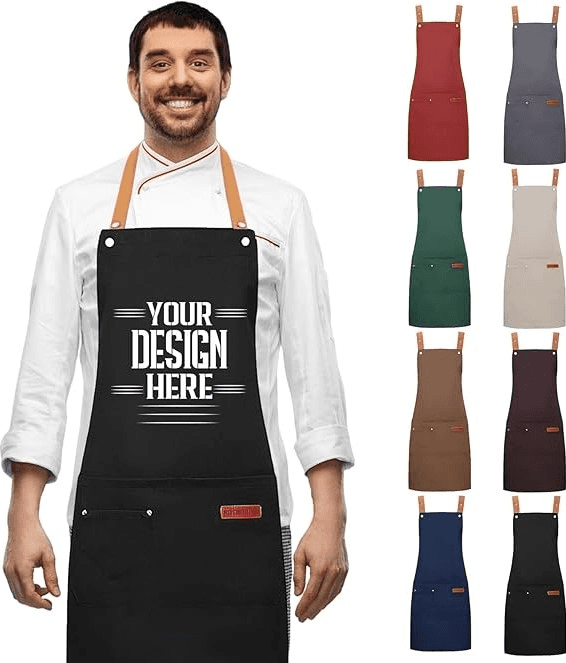 amazon.com 40% OFF Personalized Aprons for Women & Men Custom Aprons with Pockets