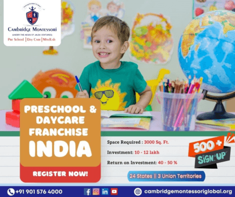 Best Preschool and Daycare Franchise in India - Cambridge Montessori Franchise