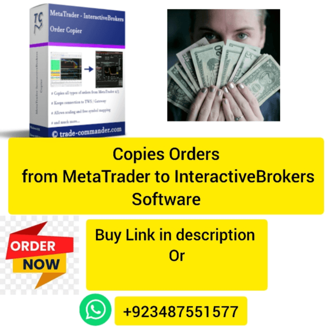 Copies Orders from MetaTrader to InteractiveBrokers Software