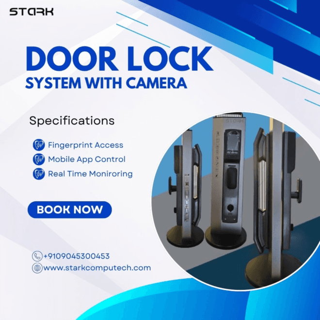 Door Lock System with Camera – Advanced Security by Stark Computech